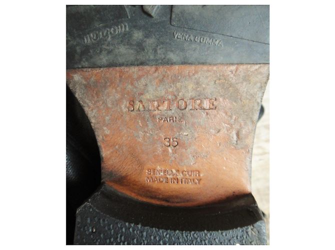 Botas biker Sartore p 36 Negro - vista 7