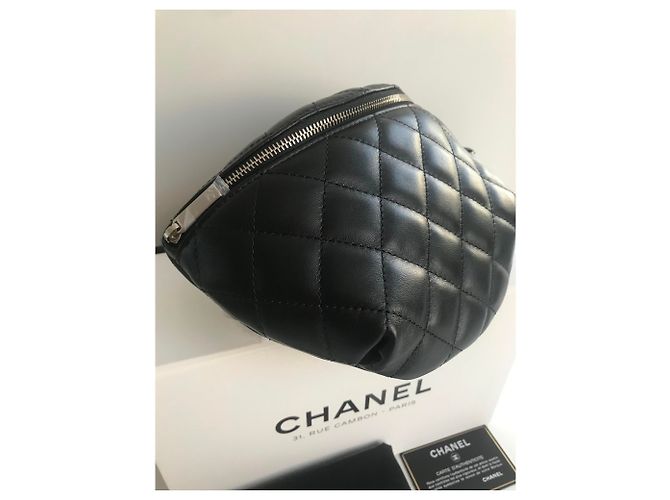 Marsupio Chanel in pelle di agnello nera . neuf Nero - vista 4