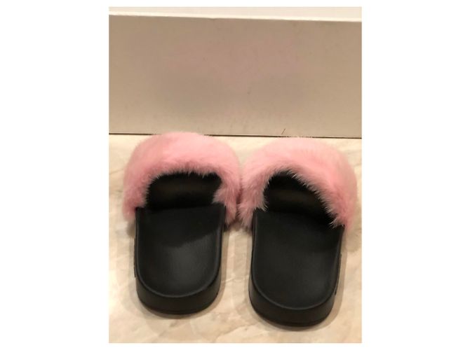 Givenchy Slides de vison rosa - vista 4