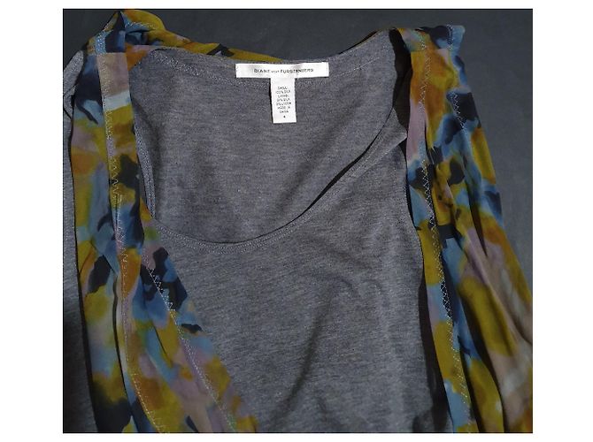 Camicetta Tunica in Seta Diane Von Furstenberg Multicolore - vista 7