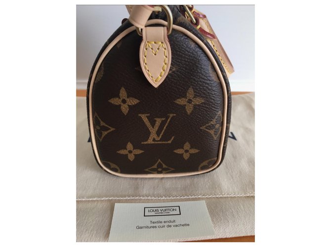 Louis Vuitton Nano Speedy Marrone scuro - vista 4