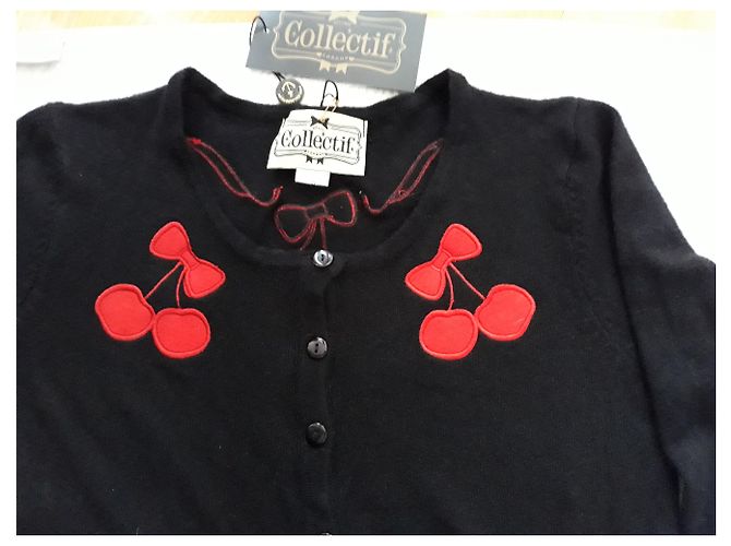 Autre Marque Kollektive Pin'up Strickjacke Haselnuss - Ansicht 2