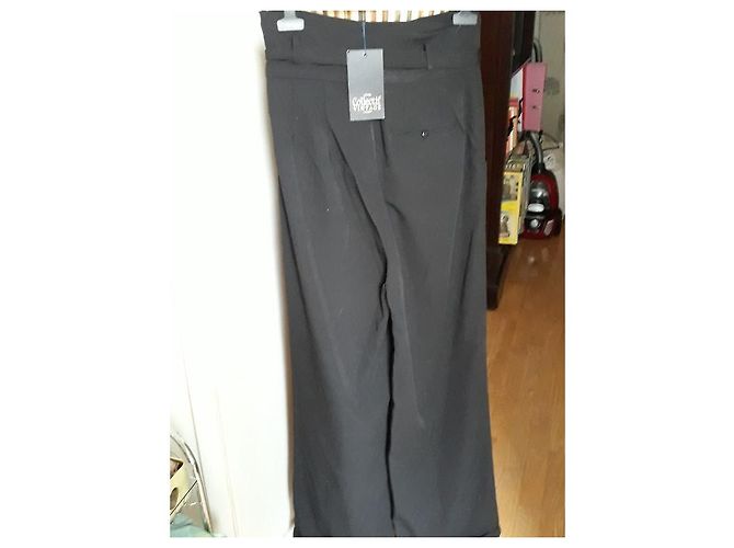 Autre Marque Pantalones colectivos estilo Pin'up Negro - vista 4