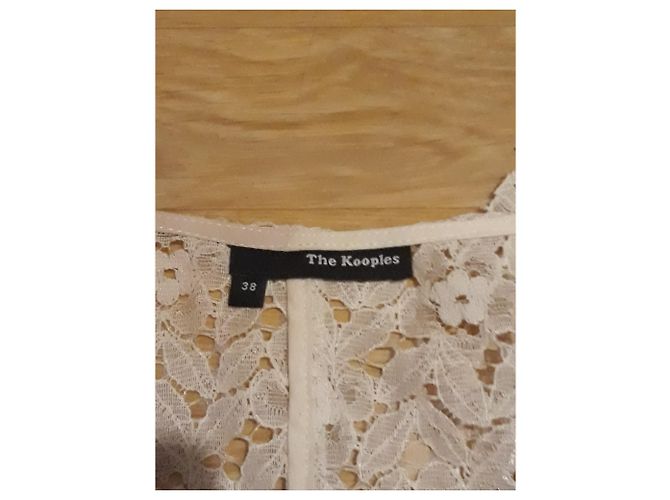 The Kooples Spitzenbluse cremeweiß Baumwolle Aus weiß - Ansicht 2