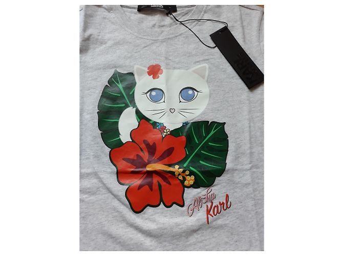 Karl Lagerfeld Camiseta Lagerfeld "Hawaii Choupette" Gris - vista 2