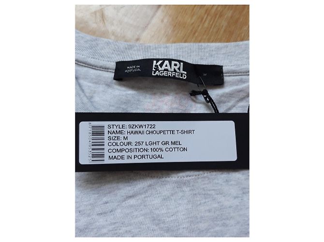 Karl Lagerfeld Camiseta Lagerfeld "Hawaii Choupette" Gris - vista 3
