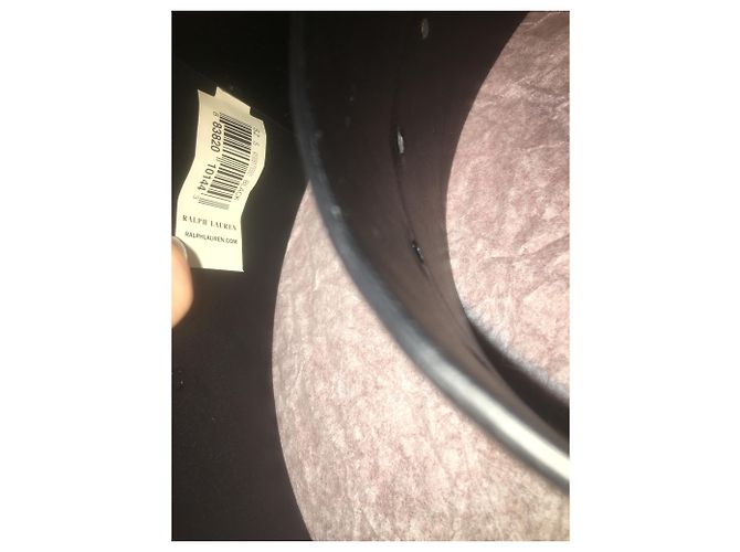 Ralph Lauren Gürtel Schwarz Kunstleder 70 cm - Ansicht 3