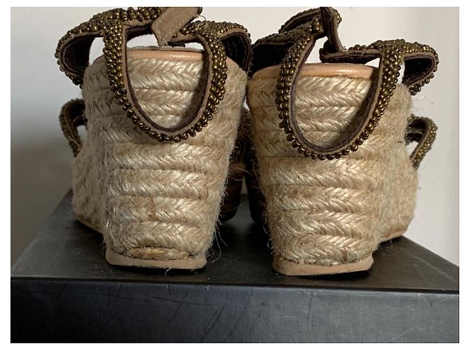 Maliparmi Seil und Perlen Sandalen - Ansicht 3