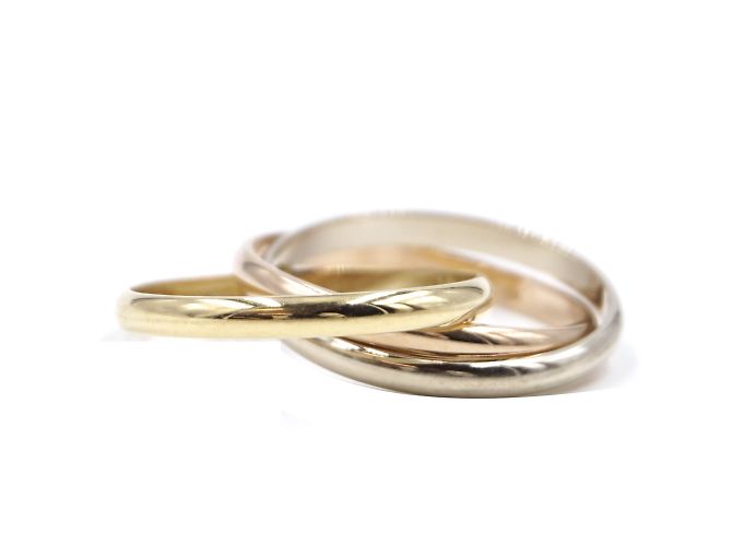 Love Cartier Tricolor 18k Trinity Ringgröße 49 - Ansicht 10