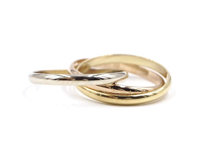 Love Cartier Tricolor 18k Trinity Ringgröße 49 - Ansicht 11