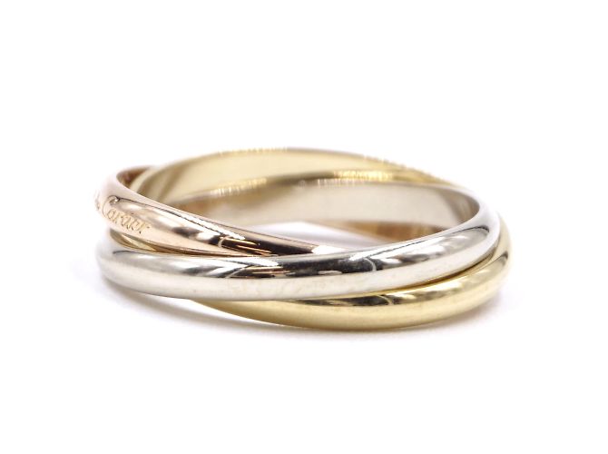 Love Cartier Tricolor 18k Trinity Ringgröße 49 - Ansicht 3