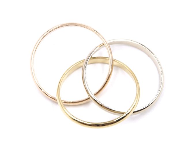 Love Cartier Tricolor 18k Trinity Ringgröße 49 - Ansicht 8
