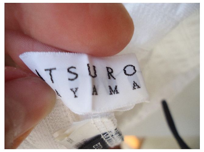ATSURO TAYAMA - BLUSA DE ALGODÓN BLANCO - T.38 - vista 3