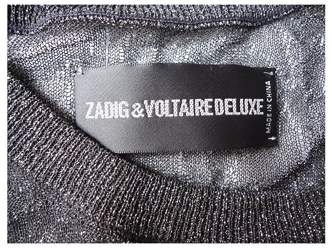 Zadig & Voltaire ZADIG DE LUJO Y VOLTAIRE - JERSEY BRILLANTE NEGRO - TS - vista 3