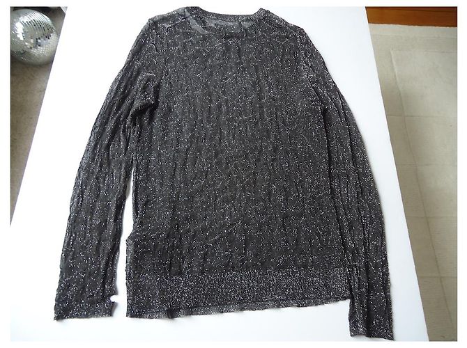 Zadig & Voltaire ZADIG DE LUJO Y VOLTAIRE - JERSEY BRILLANTE NEGRO - TS - vista 4