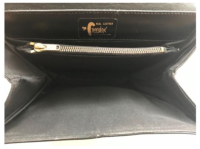 1950s Vintage Classic Handtasche Schwarz - Ansicht 12