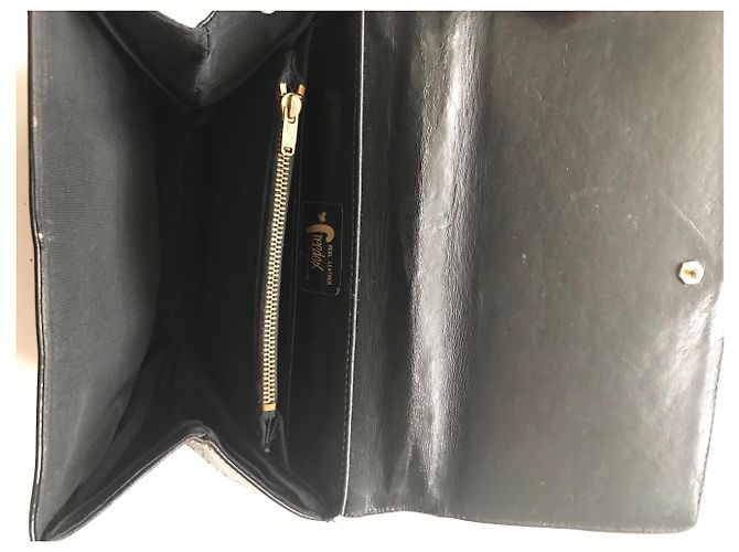 1950s Vintage Classic Handtasche Schwarz - Ansicht 13