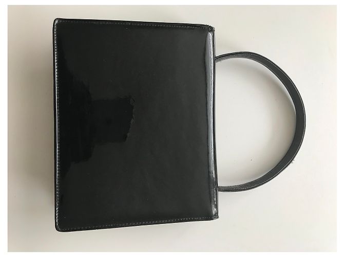 1950s Vintage Classic Handtasche Schwarz - Ansicht 2