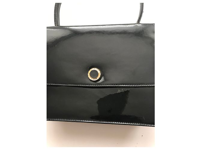 1950s Vintage Classic Handtasche Schwarz - Ansicht 6