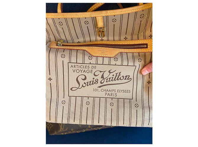 Neverfull Louis Vuitton Sacolas Marrom - vista 5