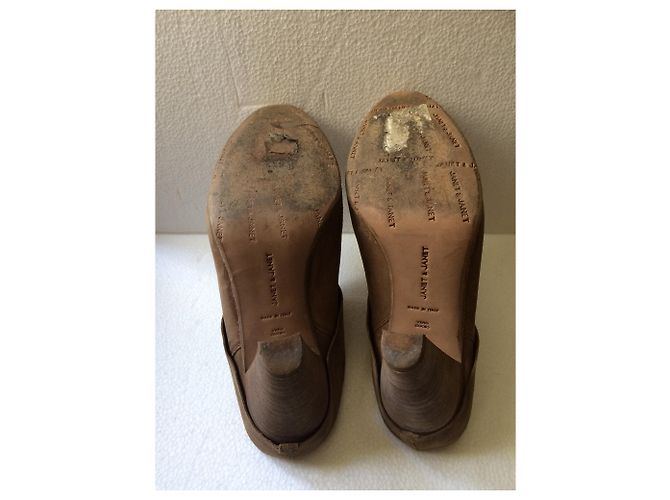 Zoccoli Mules Janet & Janet Beige Pelle Scamosciata 35 - vista 3