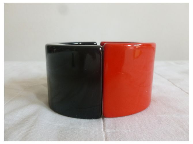Luisa Spagnoli Braccialetto di colore rosso e nero - vista 10