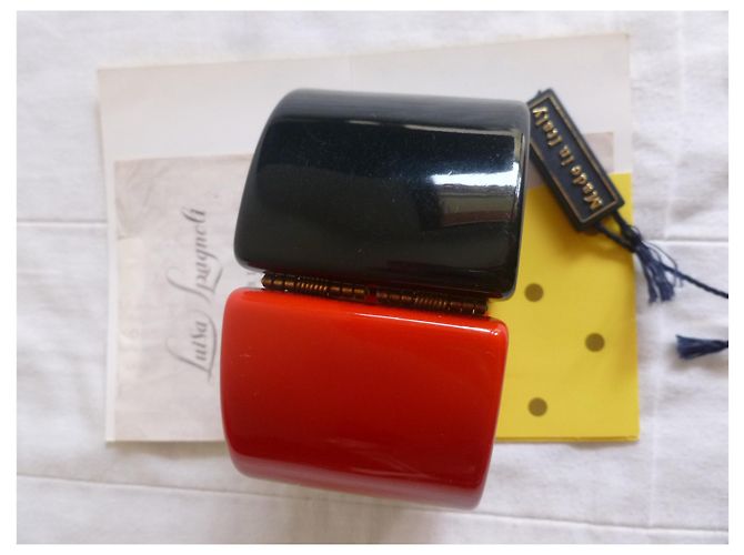 Luisa Spagnoli Braccialetto di colore rosso e nero - vista 8