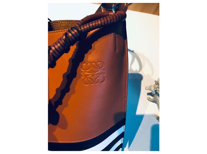 Borsa a mano Loewe Gate in pelle marrone - vista 5