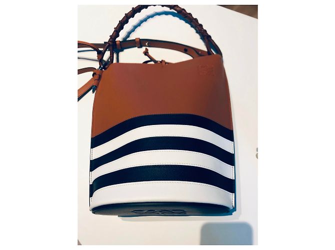Borsa a mano Loewe Gate in pelle marrone - vista 6