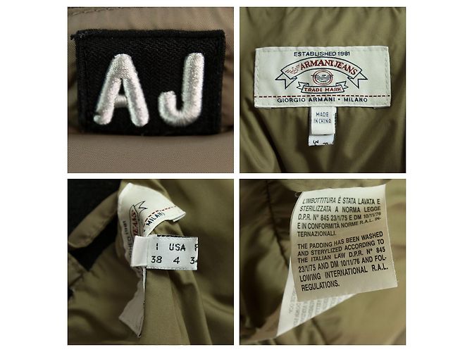 ARMANI JEANS Beige Womans Pufferjacke - Gr 38 - Ansicht 12
