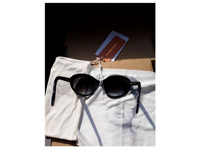 Courreges VINTAGE Courrège Gläser Schwarz - Ansicht 3