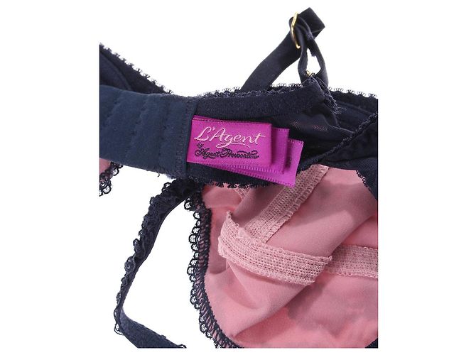Reggiseno Agent Provocateur Blu Scuro e Rosa - vista 3