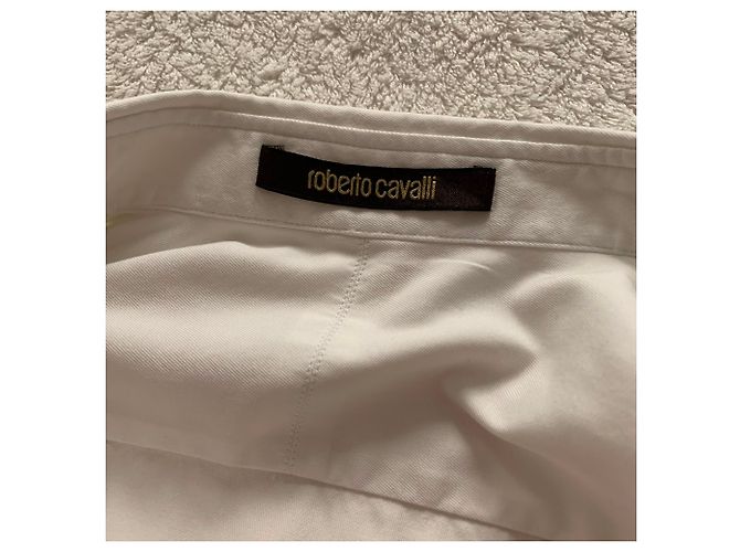 Roberto Cavalli Weißes Baumwollhemd - Ansicht 4