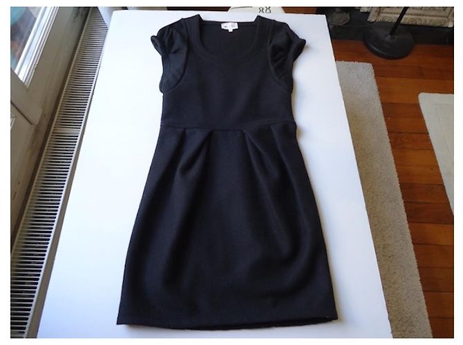 Vanessa Bruno Athe ATHEE VANESSA BRUNO - SCHWARZES WOLLKLEID - T..1 - Ansicht 2