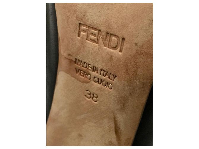 Fendi Vintage Pumps mit Leopardenmuster Schwarz Leopardenprint - Ansicht 3