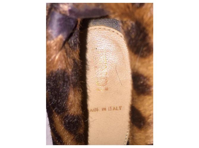 Fendi Vintage Pumps mit Leopardenmuster Schwarz Leopardenprint - Ansicht 7