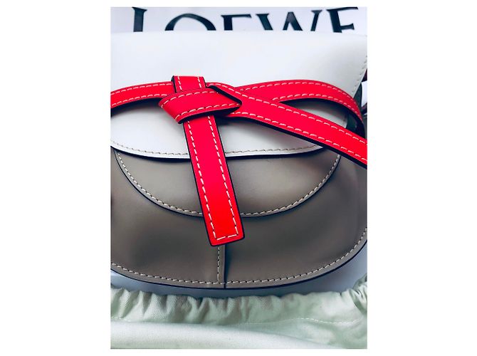 Borsa piccola Loewe Gate bianca in pelle Bianco - vista 5