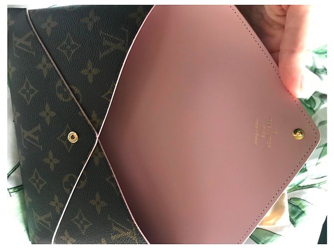 Louis Vuitton Kirigami Pochette grande Marrone Rosa - vista 3