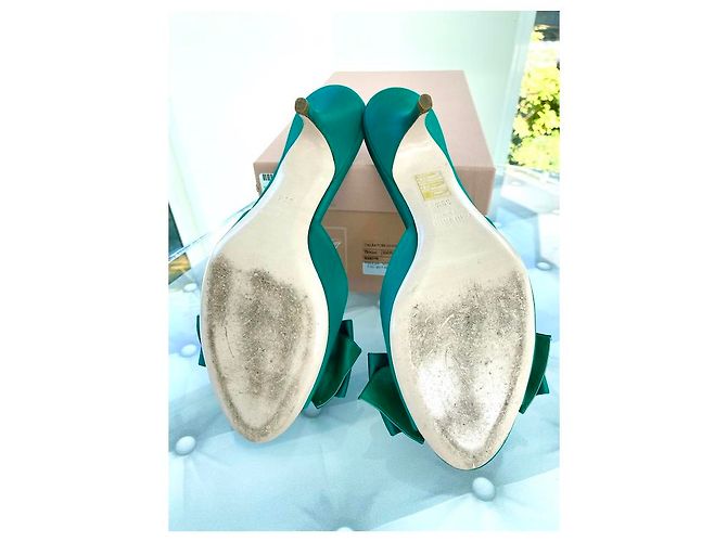 MULES MIU MIU VERDE SMERALDO Verde scuro - vista 3