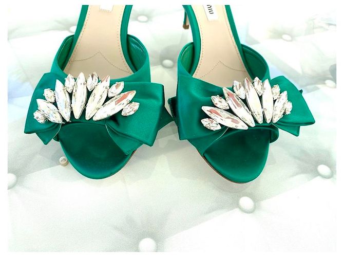 MULES MIU MIU VERDE SMERALDO Verde scuro - vista 6