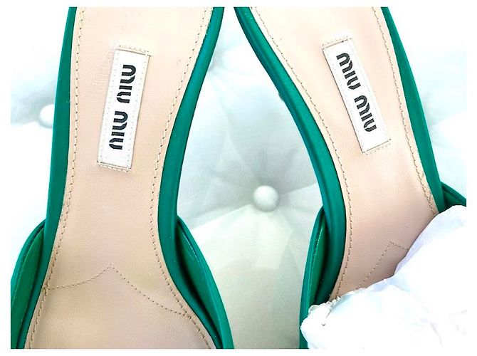 MULES MIU MIU VERDE SMERALDO Verde scuro - vista 7