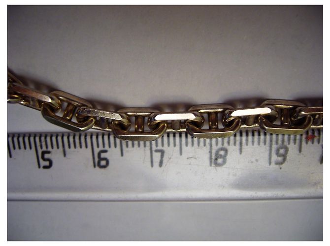 Autre Marque Collana a catena in argento stile Cartier 60 cm - vista 6