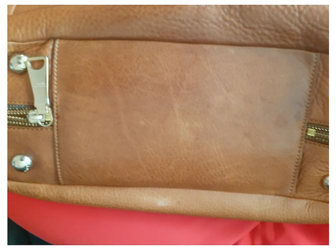Prada große Tasche aus handgeschnitztem Leder, sehr elegant Karamell - Ansicht 5