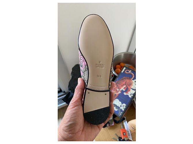 Muli Gucci Princetown con stampa Bengala Stampa zebra - vista 5
