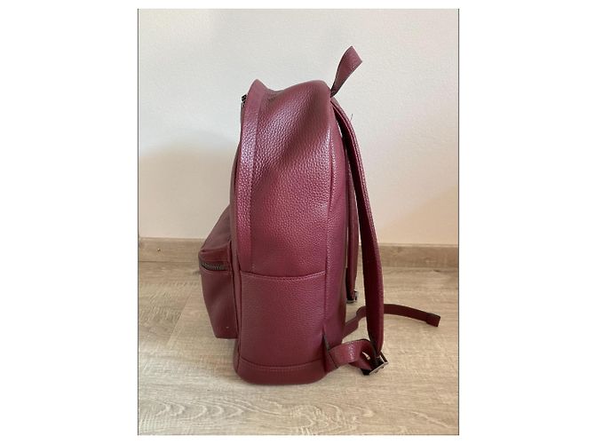 Michael Kors Backpack Dark Red Leather - view 2
