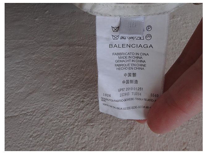 Balenciaga Seidenkleid Oversize Mehrfarbig Mehrfarben - Ansicht 12