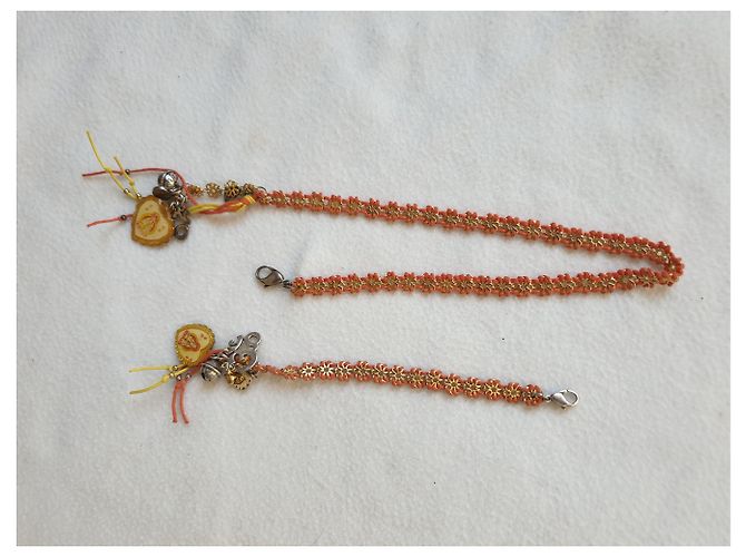 Reminiscence Halskette und Armband Golden - Ansicht 4