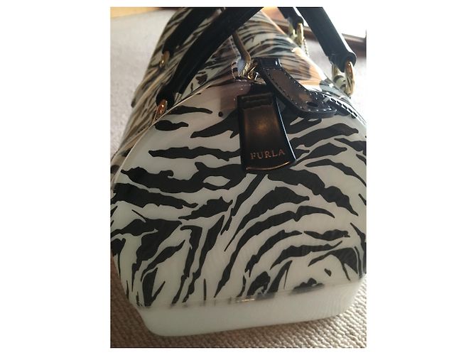 Borsa Furla Candy Nera Zebrata Nero - vista 2
