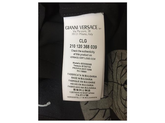 Versace Versus mini vestido o túnica de seda Negro - vista 5