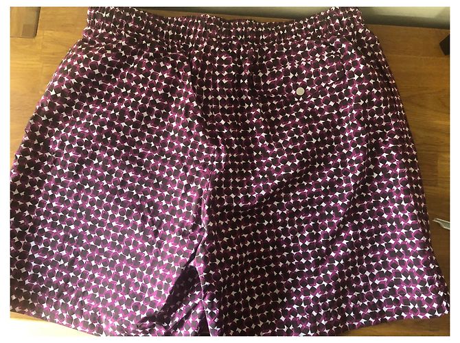 Hermès Pantaloncini da bagno Prugna - vista 4
